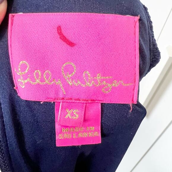 Lilly Pulitzer Rayanne True Navy Shift Dress Size XS - Picture 14 of 15